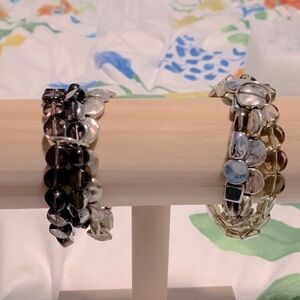 Glass & Silver Bracelets